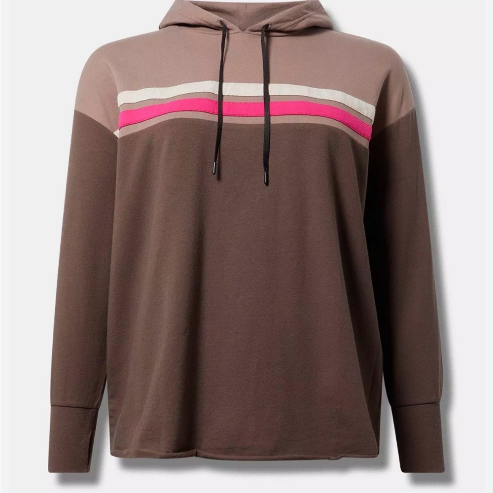 Torrid Brown and Pink Hoodie
